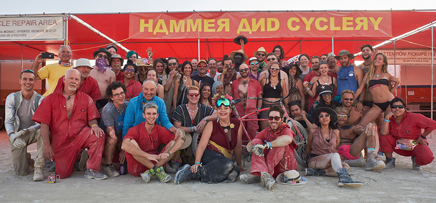 Burning Man rental bikes